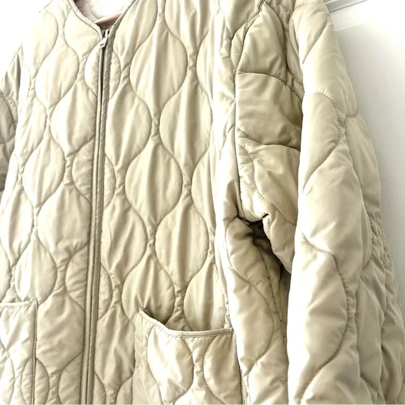 Zara Quilted Boxy Liner Jacket - Picture 8 of 12